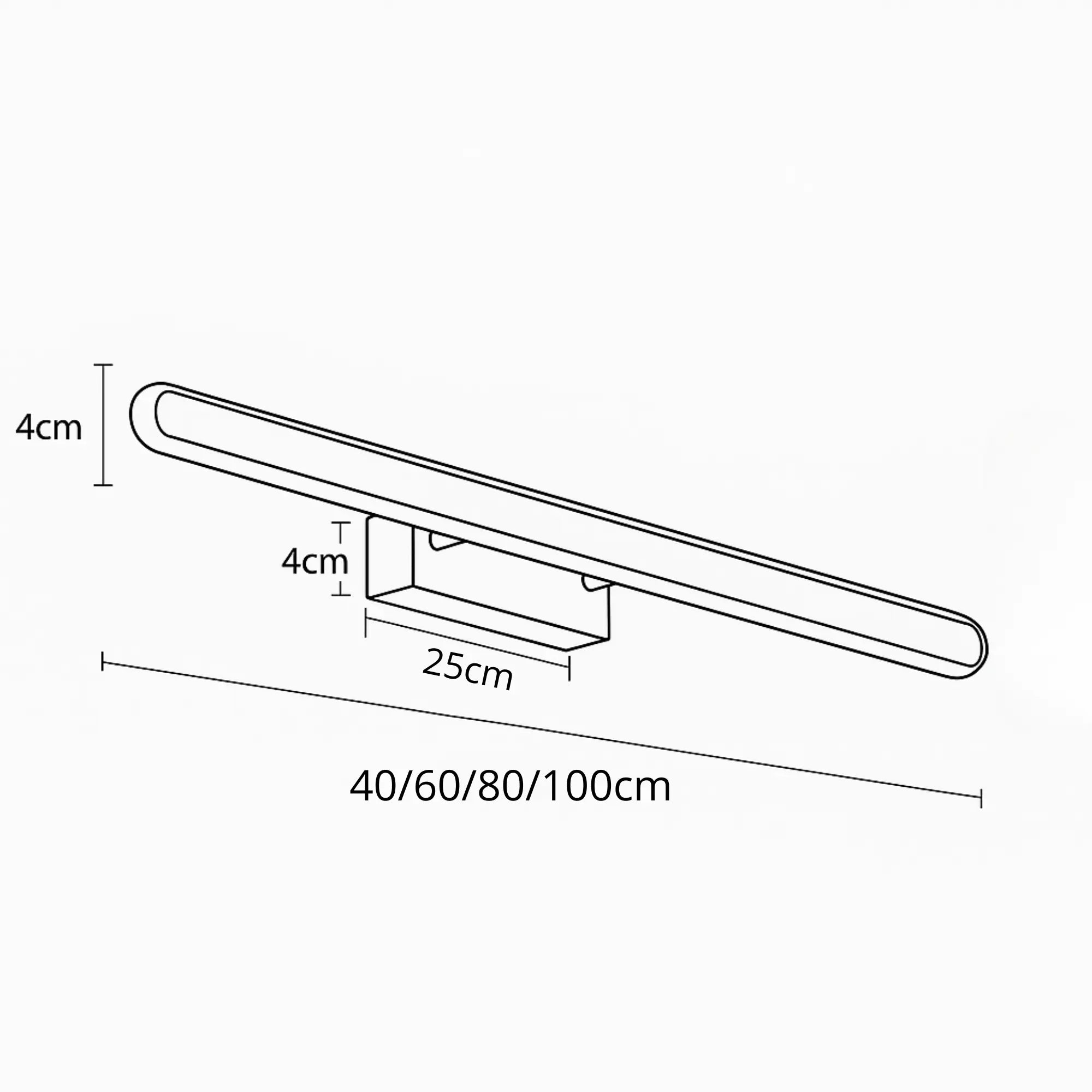 Braune Bad Wandleuchte LED für modernes Spiegeldesign – Ansicht 9
