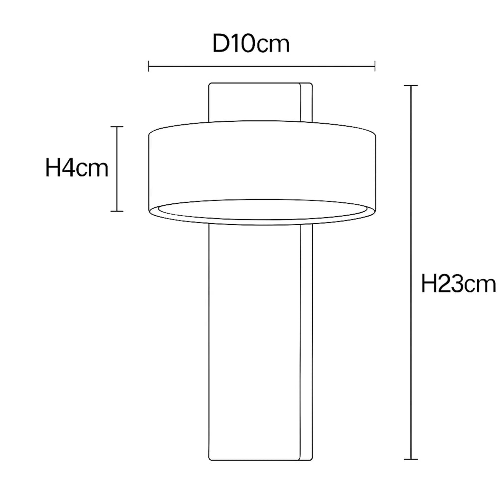 Japandi LED Wandleuchte aus hellem Holz und Travertin drehbar – Ansicht 14